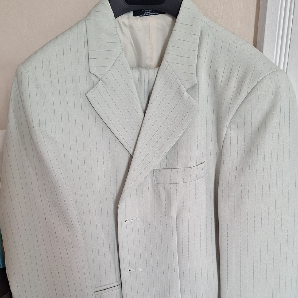Original Retro Brand Kids Cream Pinstripe Suit